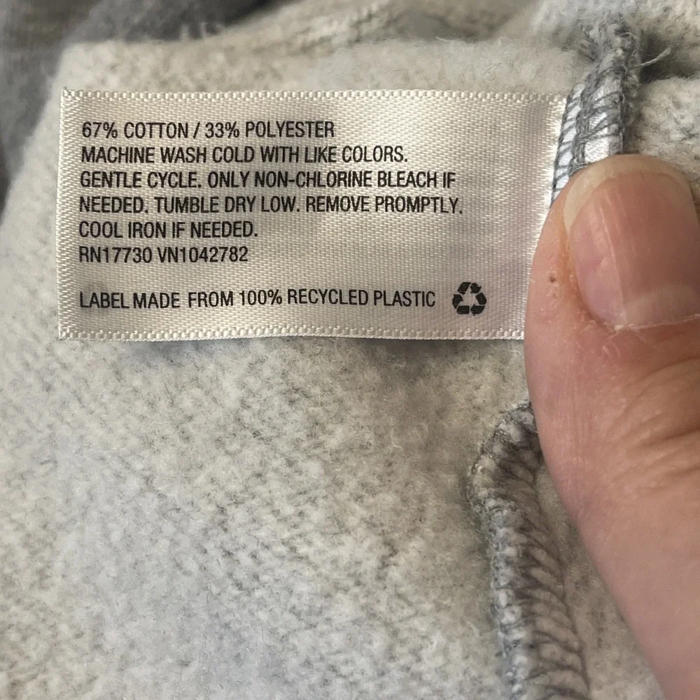 Wild Fable Women's Gray Cropped Hoodie Pullover Sweatshirt Long Sleeve, Size XS - Picture 7 of 8